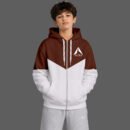Boys Full Sleeve Color Block Hooded Sweatshirt